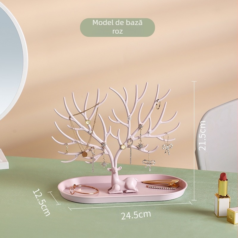 Cercei cu coarne, suport de afișare pentru bijuterii, suport de depozitare pentru brățări, colier, cutie de bijuterii, suport pentru chei de intrare, ornamente