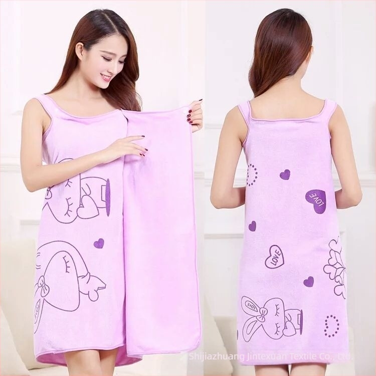 Producătorii produc prosop de baie portabil, imprimat cu desene animate, fustă de baie interschimbabilă, prosop de baie din microfibră, prosop de plajă anti-lumină