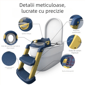 Scaun de toaletă pentru copii, tip scară pentru băieți și fete, scară pliabilă, cadru, scaun de toaletă pentru copii, pisoar pentru copii