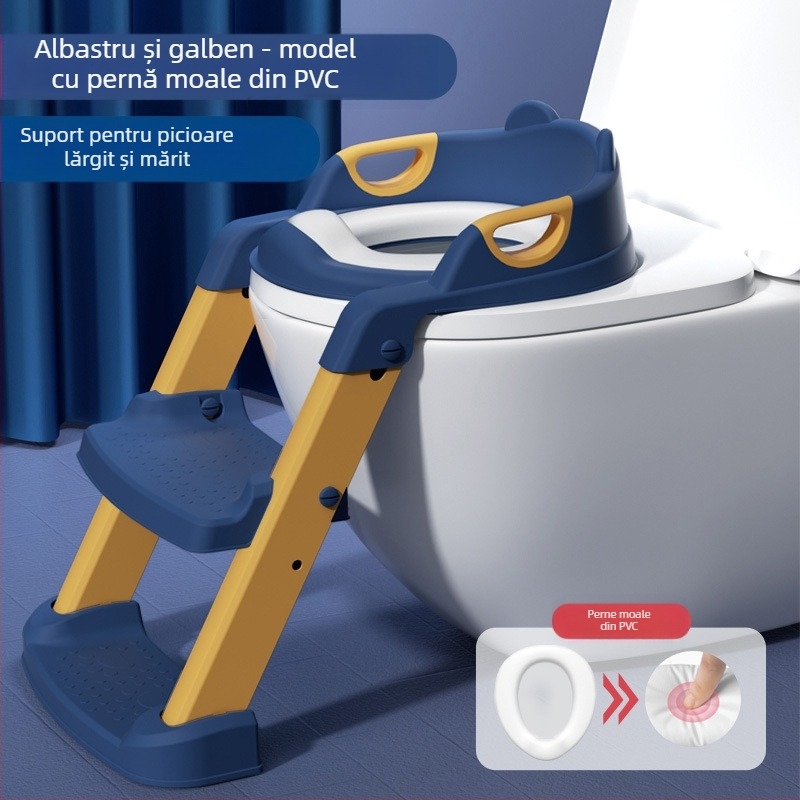 Scaun de toaletă pentru copii, tip scară pentru băieți și fete, scară pliabilă, cadru, scaun de toaletă pentru copii, pisoar pentru copii