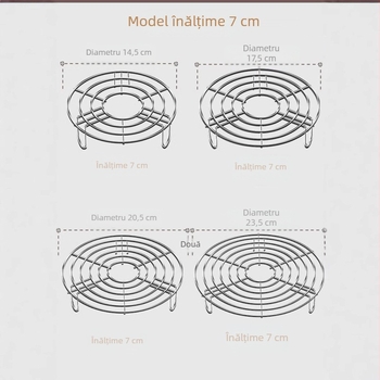 Suport pentru gătit la abur, suport ... din oțel inoxidabil 304, rezistent la apă, pentru acasă, cu picior înalt