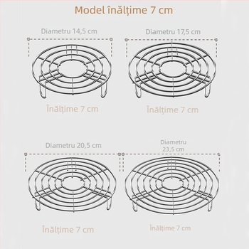 Suport pentru gătit la abur, suport ... din oțel inoxidabil 304, rezistent la apă, pentru acasă, cu picior înalt