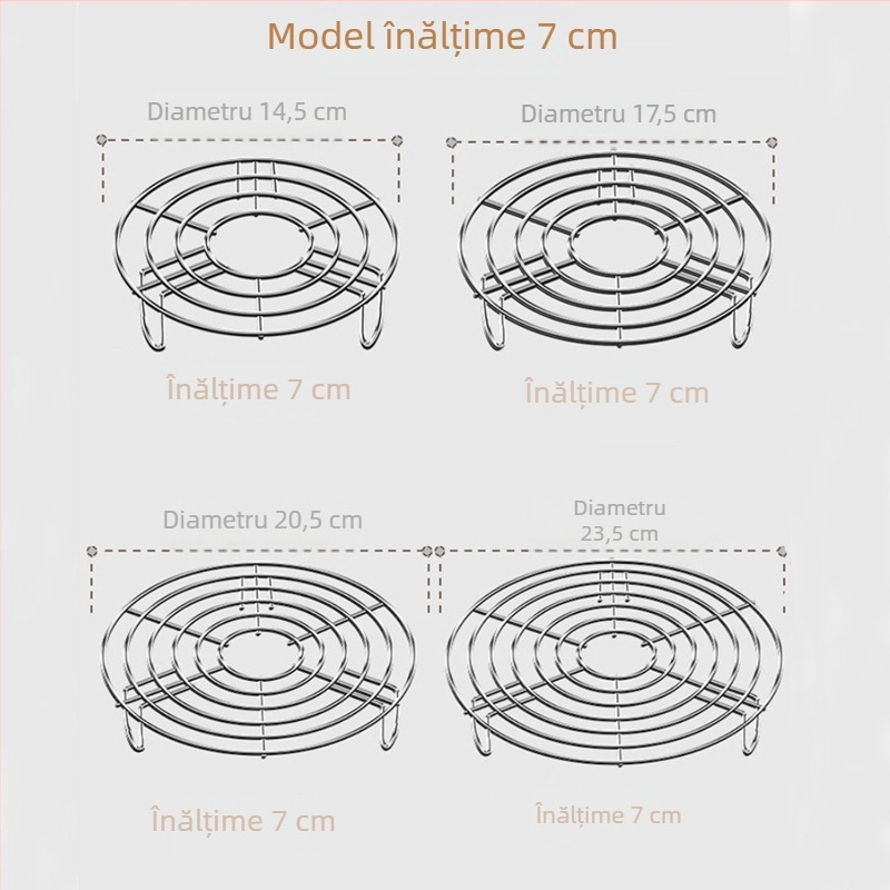 Suport pentru gătit la abur, suport ... din oțel inoxidabil 304, rezistent la apă, pentru acasă, cu picior înalt