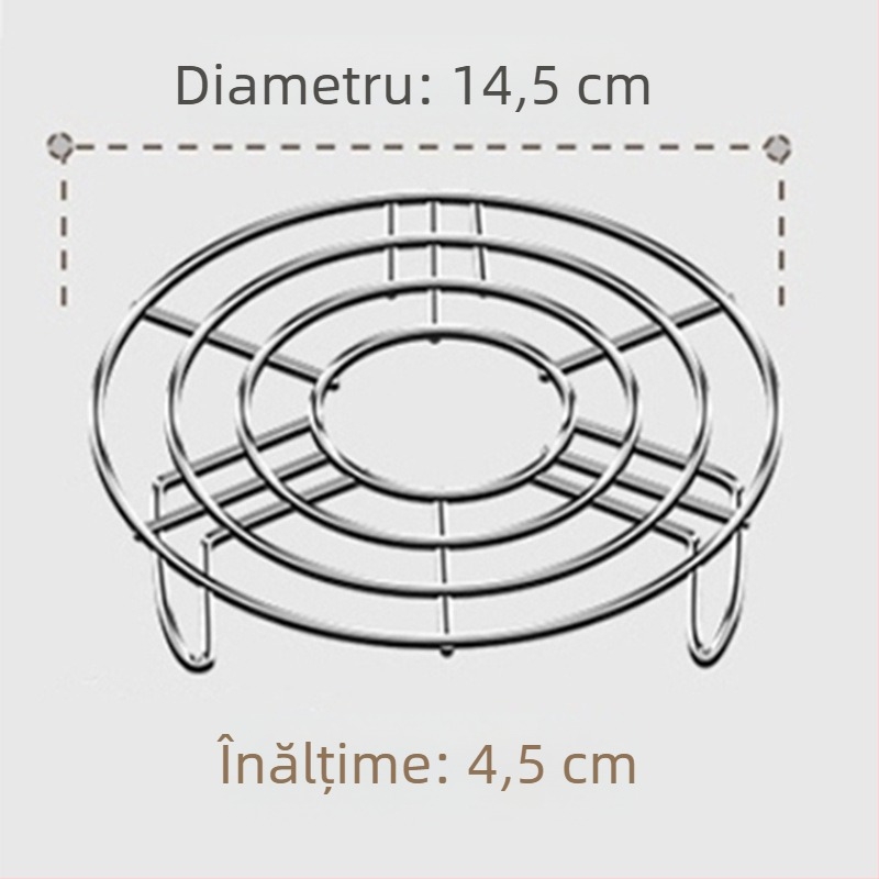 Suport pentru gătit la abur, suport ... din oțel inoxidabil 304, rezistent la apă, pentru acasă, cu picior înalt