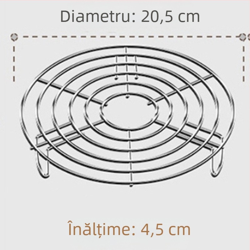 Suport pentru gătit la abur, suport ... din oțel inoxidabil 304, rezistent la apă, pentru acasă, cu picior înalt