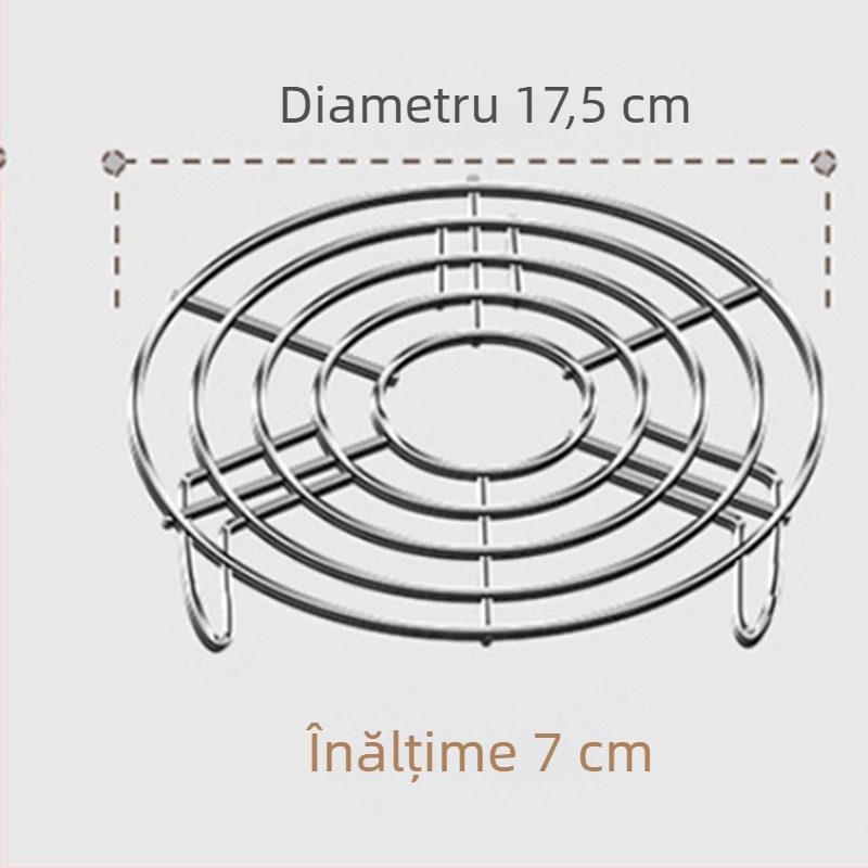 Suport pentru gătit la abur, suport ... din oțel inoxidabil 304, rezistent la apă, pentru acasă, cu picior înalt
