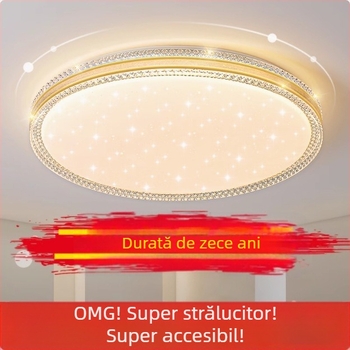 Lampă de tavan LED, lampă pentru dormitor matrimonial, lampă simplă și modernă pentru living, lampă rotundă pentru studiu, balcon, culoar, lampă nouă