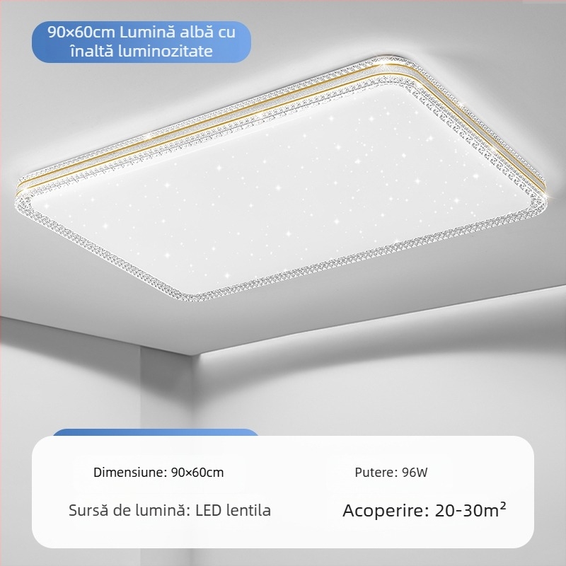 Lampă de tavan LED, lampă pentru dormitor matrimonial, lampă simplă și modernă pentru living, lampă rotundă pentru studiu, balcon, culoar, lampă nouă