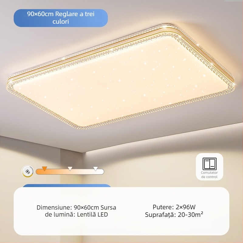 Lampă de tavan LED, lampă pentru dormitor matrimonial, lampă simplă și modernă pentru living, lampă rotundă pentru studiu, balcon, culoar, lampă nouă
