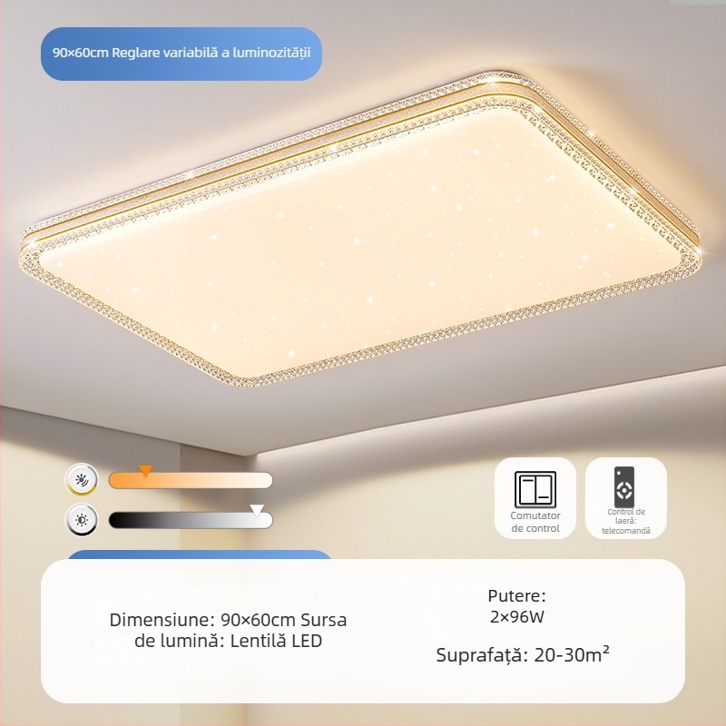 Lampă de tavan LED, lampă pentru dormitor matrimonial, lampă simplă și modernă pentru living, lampă rotundă pentru studiu, balcon, culoar, lampă nouă