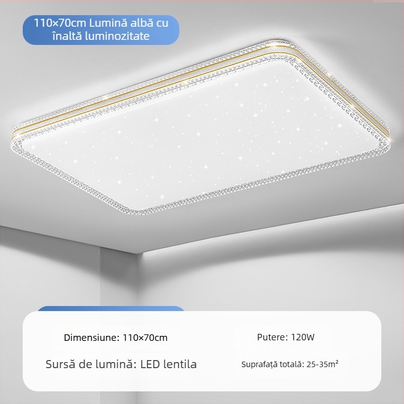 Lampă de tavan LED, lampă pentru dormitor matrimonial, lampă simplă și modernă pentru living, lampă rotundă pentru studiu, balcon, culoar, lampă nouă