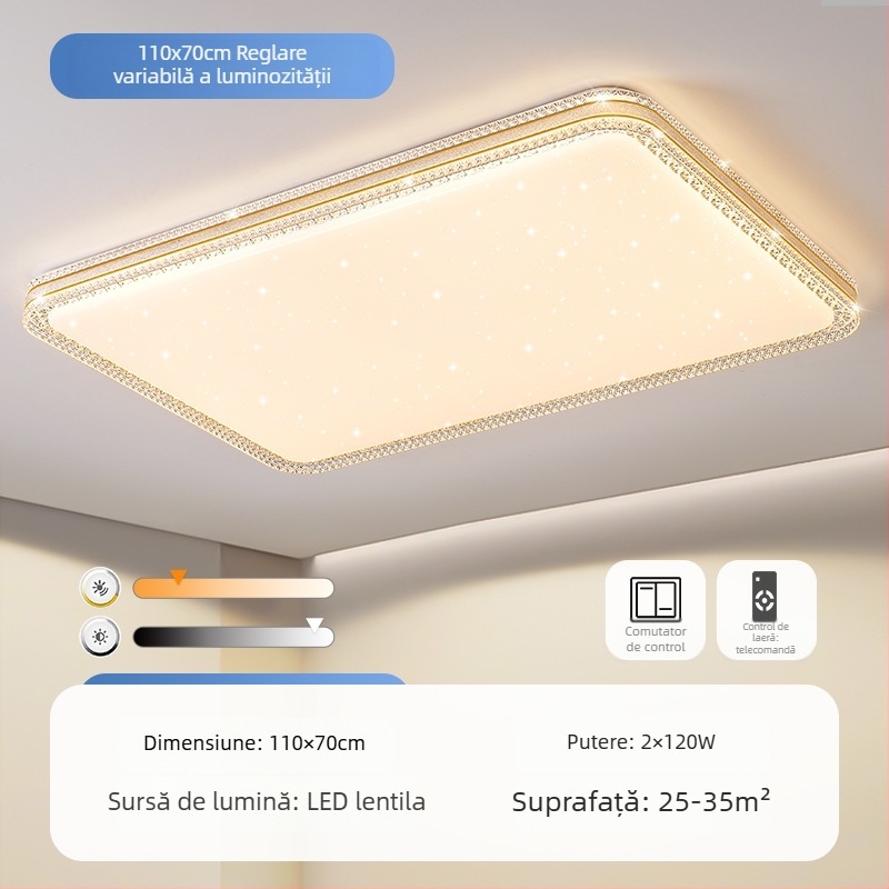 Lampă de tavan LED, lampă pentru dormitor matrimonial, lampă simplă și modernă pentru living, lampă rotundă pentru studiu, balcon, culoar, lampă nouă