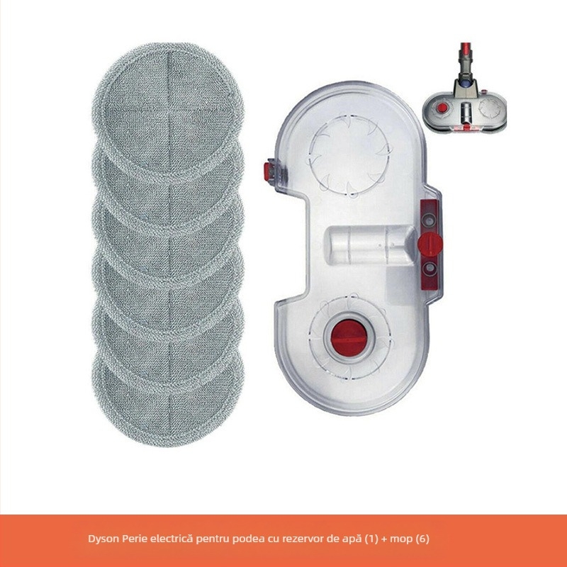 Potrivit pentru aspiratorul Dyson V7v8v10v11, perie de podea pentru aspirator, cârpă, rezervor de apă, aspirare și mopare, accesorii integrate