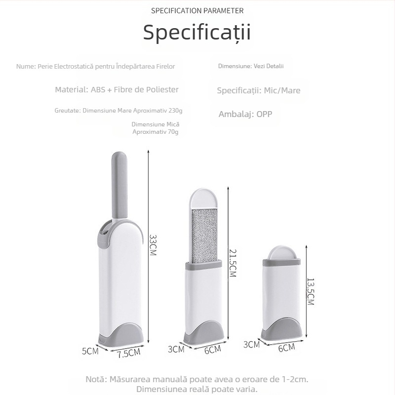 Haine pentru a îndepărta părul periei lipicios pentru animale de companie pentru a îndepărta peria pentru a îndepărta praful periei, haine electrostatice lipicioase pentru părul zeu