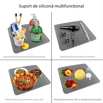 Bucătărie blat silicon scurgere covoraș Coaster masă covoraș antiderapant tocator fix izolație termică covoraș oală covoraș bol covoraș anti-permanent