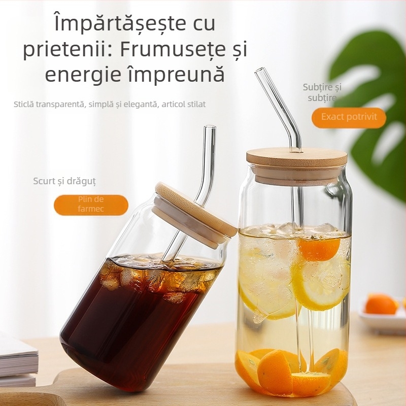 En-gros, sticlă de Coca-Cola cu conținut ridicat de borosilicat, tip doză, suflată manual, cu un singur strat, cană de Coca-Cola, băutură rece și sănătoasă