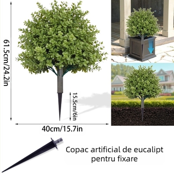 Simulare transfrontalieră de cedru și eucalipt, cu arbore de simulare ascuțit și ușor de demontat
