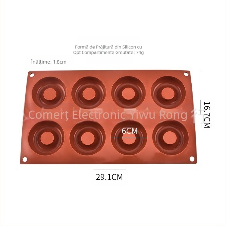 1 buc silicon gogoașă mucegai ciocolată fursecuri budincă mousse copt instrumente 6 buc 8 buc 18 buc tort mucegai