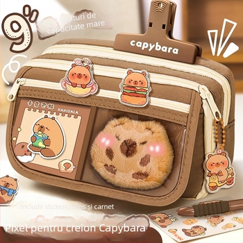 Capi Bar Penar Case Femei High Yan Value Mare Capacitate Școală Primară Fete Papetărie Bag Junior High School Copii Băieți Penar Case