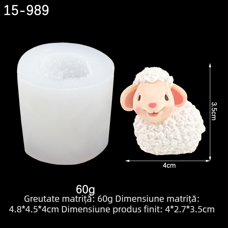Oi Baat oi modelare silicon mucegai zahăr desen animat lipici 3D tridimensional rășină gips mucegai decorare