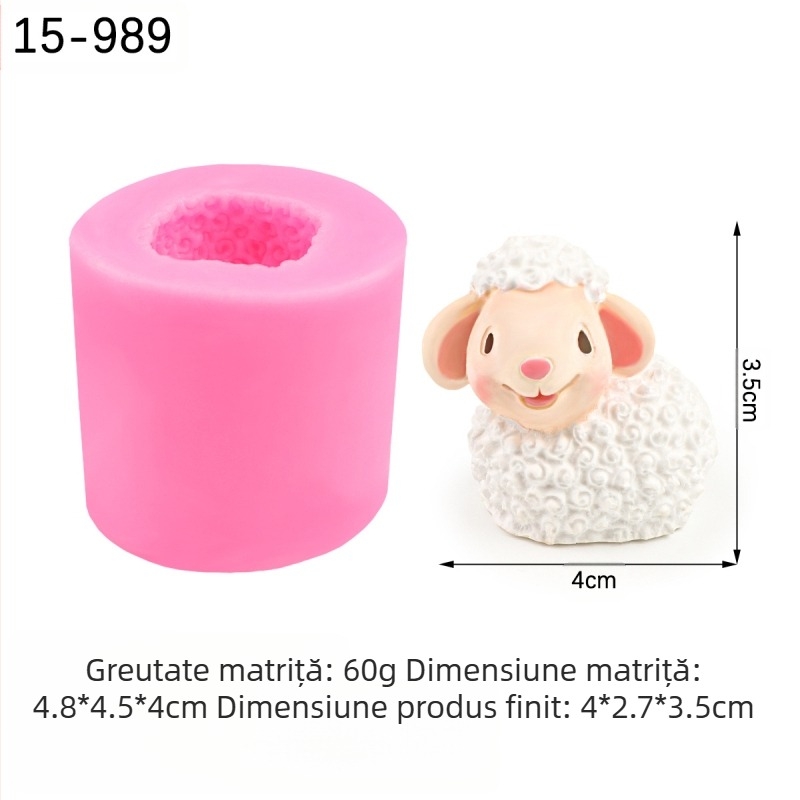Oi Baat oi modelare silicon mucegai zahăr desen animat lipici 3D tridimensional rășină gips mucegai decorare