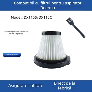 Aplicabil pentru accesoriile elementului filtrant al aspiratorului Mijia Delma DX115S/DX115C, consumabile pentru filtru de acarieni