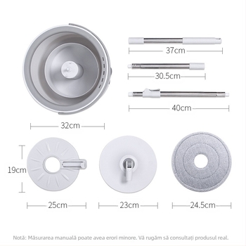 Spălare fără mâini, mop bun Dumnezeu, mop de separare a apelor uzate, mop rotativ leneș, mop de uz casnic, mop plat absorbant, en-gros