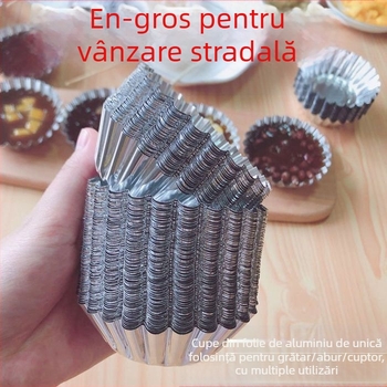 Lampă cu crizanteme, bol, tort, tartă cu ouă, formă de copt de unică folosință, folie de aluminiu, ceașcă, tort de orez, tort de orez, desert, bază din folie de aluminiu
