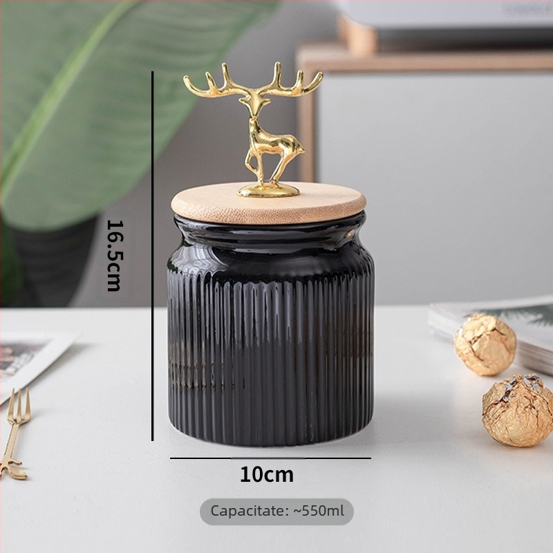 Nordic Light Luxury sigilat borcan uz casnic bucătărie cereale cutie de depozitare a boabelor de cafea borcan ceramic recipient borcan