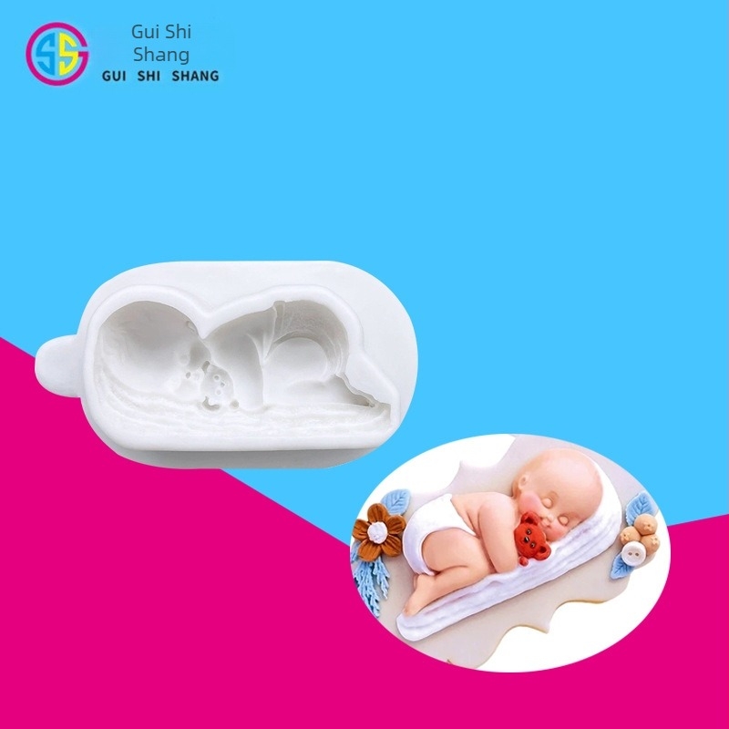 Mucegai de silicon pentru bebeluși, nou, pentru decorarea tortului, ciocolată, DIY, pentru copt, mucegai de silicon pentru fondant