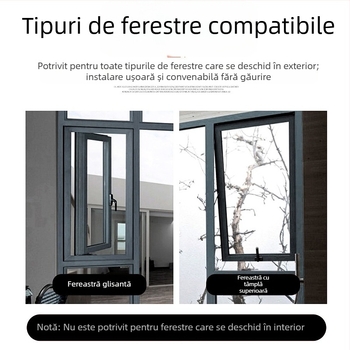 Încuietoare de fereastră pentru copii, încuietoare anti-cădere cu împingere, limită de blocare a ferestrei, suport pentru fereastră deschisă, înălțime mare, anti-cădere pentru copii