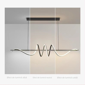 Candelabru LED modern minimalist pentru restaurant, iluminat cu bandă scandinavă pentru bar, lampă de studiu, lampă în stil italian Normcore