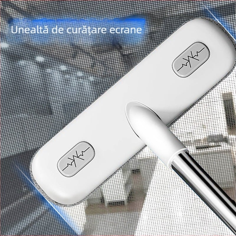 Perie de curățare a ecranului ferestrei, artefact de uz casnic, non-demontare și spălare, față-verso lungă, două-în-unu, instrument de curățare a ecranului ferestrei