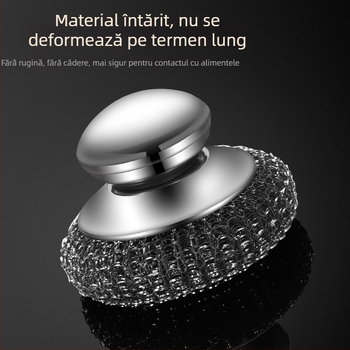 Bilă de sârmă de oțel din oțel inoxidabil de uz casnic, fără scame, bucătărie, spălat vase, perie de oală, bilă de fier, îndepărtarea murdăriei, bilă de curățare