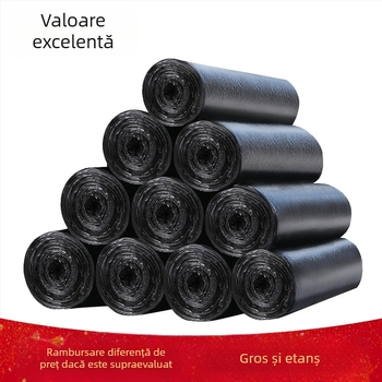 Vestă-stil sac de gunoi stradă taraba îngroșată sac de gunoi acasă bucătărie negru ecologic mare ghiozdan sac de gunoi en-gros