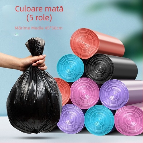 Vestă-stil sac de gunoi stradă taraba îngroșată sac de gunoi acasă bucătărie negru ecologic mare ghiozdan sac de gunoi en-gros