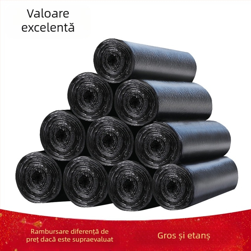Vestă-stil sac de gunoi stradă taraba îngroșată sac de gunoi acasă bucătărie negru ecologic mare ghiozdan sac de gunoi en-gros
