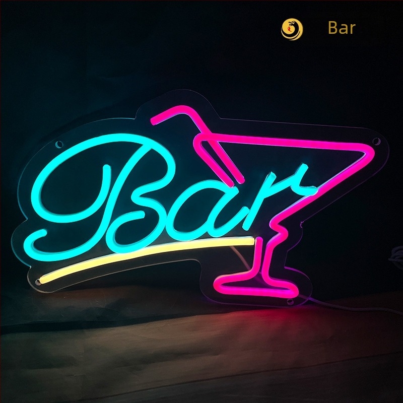 Lumină neon cu LED decorativă, stil Amazon, pentru butoi de bere și cocktailuri, modelare creativă transfrontalieră, lumină neon cu LED-uri