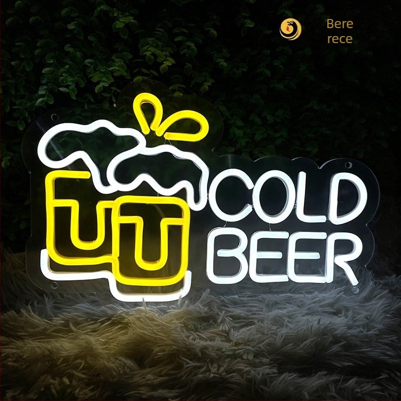 Lumină neon cu LED decorativă, stil Amazon, pentru butoi de bere și cocktailuri, modelare creativă transfrontalieră, lumină neon cu LED-uri