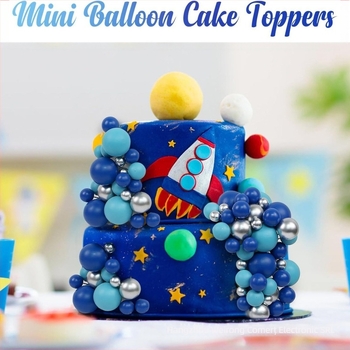 115 piese albastru argintiu bule bile tort decor Cupcake Top ornament astronaut temă ziua de naștere nuntă petrecere