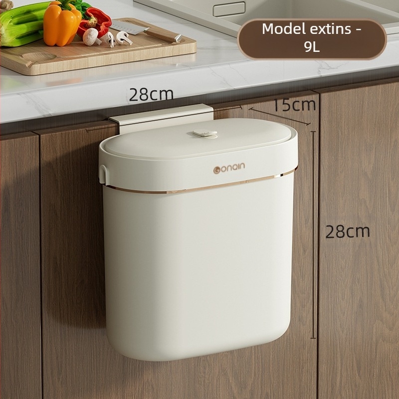 Coș de gunoi montat pe perete, toaletă cu capac, baie, bucătărie, tub de gunoi, uz casnic, găleată de depozitare Advanced Sense