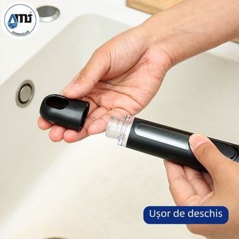 Perie pentru oale cu mâner lung, umplută cu lichid, pentru decontaminarea și curățarea aragazului de bucătărie, perie pentru oale și vase, perie din lână de oțel, perie antiaderentă pentru tigăi