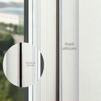 Bandă de etanșare pentru uși și ferestre, autoadezivă, de uz casnic, izolată fonic pentru iarnă, bandă antivânt, bandă de etanșare pentru uși glisante de dulap