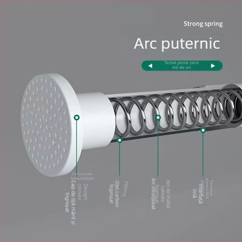 Tijă telescopică fără perforare, tijă de agățat haine, tijă de baie pentru toaletă, raft pentru duș, tijă de perdea, tijă de suport pentru dulap, dormitor