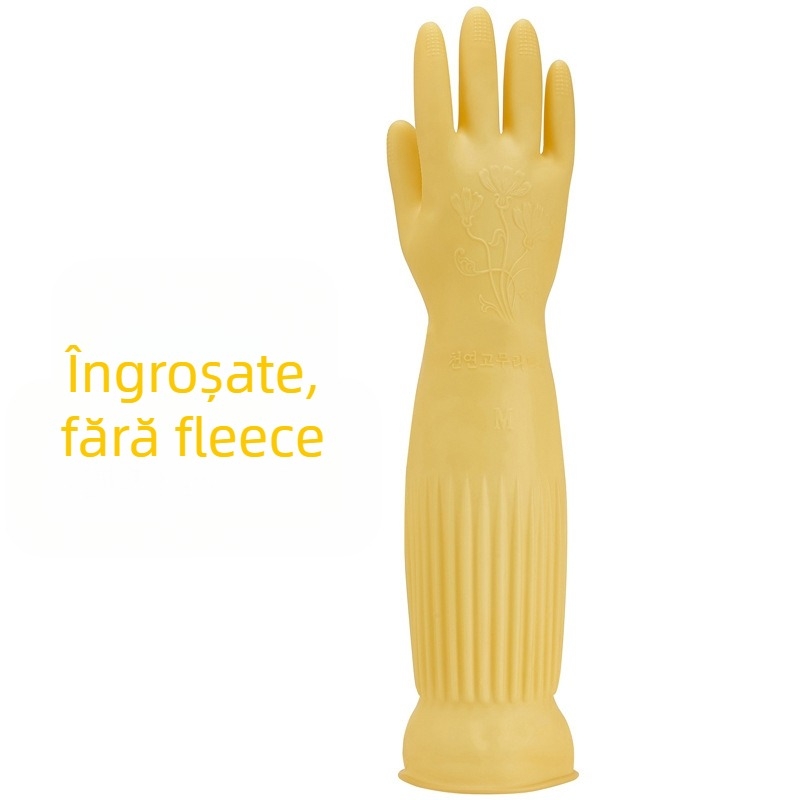 Mănuși de latex alungite, cu tragere înapoi, din cauciuc, cu tendon de vită, îngroșate, rezistente la uzură, pentru curățarea bucătăriei și a vaselor de uz casnic