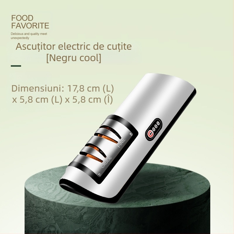 Ascuțitor electric de cuțite, ascuțitor de cuțite de uz casnic, artefact de bucătărie, gadgeturi multifuncționale cu încărcare automată, ascuțitor de cuțite mici