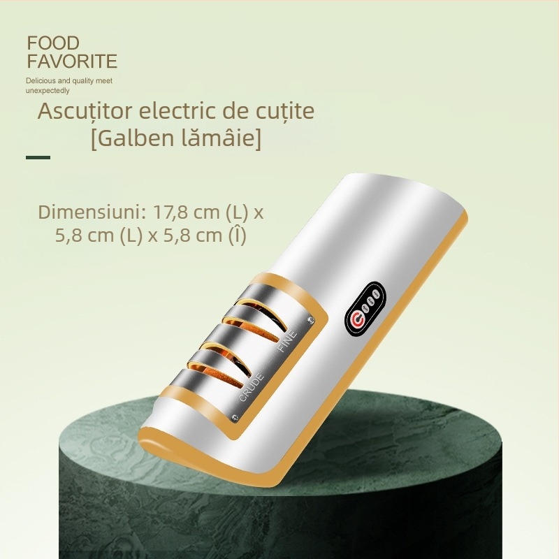 Ascuțitor electric de cuțite, ascuțitor de cuțite de uz casnic, artefact de bucătărie, gadgeturi multifuncționale cu încărcare automată, ascuțitor de cuțite mici