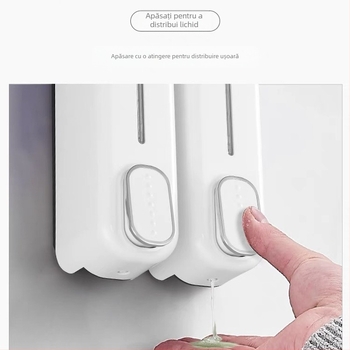 Dispenser de săpun manual cu presă, montat pe perete, cutie de gel de duș și șampon pentru baie, hotel, furnizare transfrontalieră