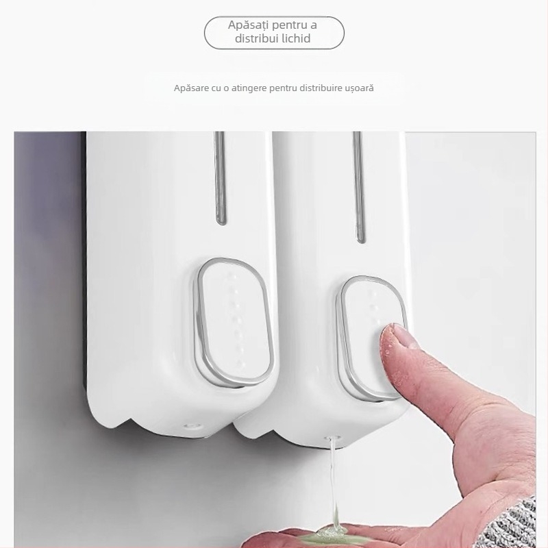 Dispenser de săpun manual cu presă, montat pe perete, cutie de gel de duș și șampon pentru baie, hotel, furnizare transfrontalieră