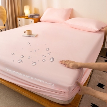 Husă de pat impermeabilă din bumbac spălat, culoare solidă, anti-alunecare, rezistentă la urină, husă de protecție pentru saltea, husă de protecție pentru hotel, pernă centrală, comerț exterior transfrontalier